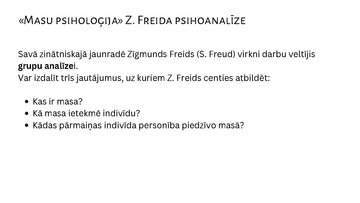 Presentations 'Stihiski veidotas grupas. Pūļa psiholoģija', 14.