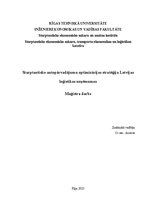Term Papers 'Starptautisko autopārvadājumu optimizācijas stratēģija Latvijas loģistikas uzņēm', 1.