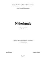 Research Papers 'Nīderlandes ģeogrāfiski ekonomiskais raksturojums', 1.
