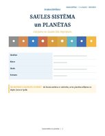 Samples 'Saules sistēma un planētas 3.–4. klasei', 1.