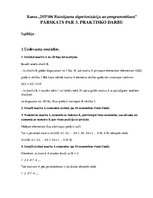 Samples 'Masīvi un to pielietojums', 1.