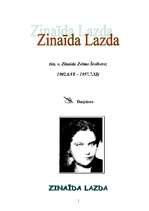 Research Papers 'Zinaīda Lazda - biogrāfija un literārā daiļrade ', 1.