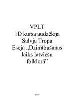 Research Papers 'Dzimtbūšanas laiks latviešu folklorā', 6.