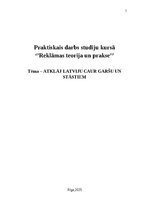 Research Papers 'Atklāj Latviju caur garšu un stāstiem', 1.