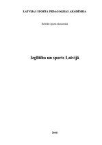 Research Papers 'Izglītība un sports Latvijā', 1.