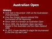 Presentations 'Australian Open and Wimbledon', 2.