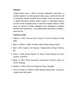 Essays 'Lietišķās etiķetes normas profesionālajā vidē', 5.