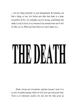 Essays 'The Death', 1.