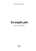 Summaries, Notes 'Krustpils pils', 1.
