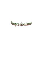 Essays 'Impresionisms', 1.