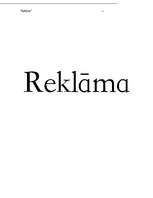 Research Papers 'Reklāma', 1.
