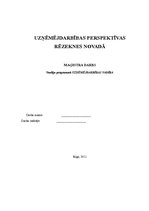 Term Papers 'Uzņēmējdarbības perspektīvas Rēzeknes novadā', 1.