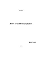 Research Papers '110/10 kV apakšstacijas projekts', 1.