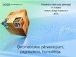 Presentations 'Ģeometriskie pārveidojumi, pagrieziens, homotētija', 1.
