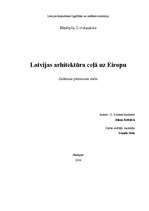 Research Papers 'Latvijas arhitektūra ceļā uz Eiropu', 1.