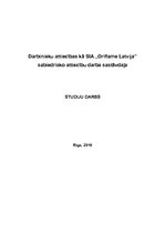 Research Papers 'Darbinieku attiecības kā SIA "Oriflame Latvija" sabiedrisko attiecību darba sast', 1.