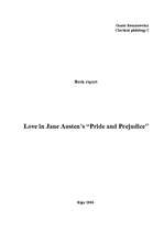 Research Papers 'Love in Jane's Austen "Pride and Prejudice"', 2.
