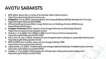 Presentations 'Pāreja uz ēkām ar gandrīz nulles enerģijas patēriņu (nZEB) un turpmākā evolūcija', 13.