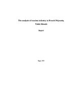 Research Papers 'The Analysis of Tourism Industry in French Polynesia', 1.