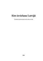 Research Papers 'Eiro ieviešana Latvijā', 1.