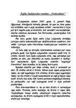 Essays 'Egila Lukjanska romāns "Notiesātais"', 1.