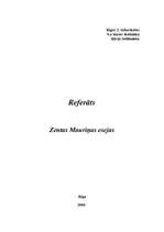 Research Papers 'Referāts par Zentas Mauriņas esejām', 1.