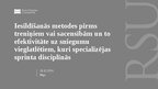 Presentations 'Iesildīšanās metodes pirms treniņiem vai sacensībām un to efektivitāte uz sniegu', 1.