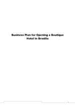 Business Plans 'Bussiness Plan for Opening a Boutique Hotel in Brasilia', 1.