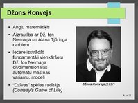 Presentations 'Konveja "Dzīves" spēles modelis', 4.