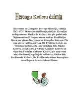 Research Papers 'Hercogu Ketleru dzimta', 1.