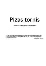 Research Papers 'Pizas tornis', 1.