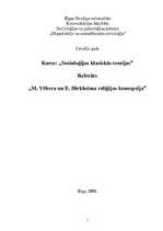 Research Papers 'M.Vēbera un E.Dirkheima reliģijas koncepcija', 1.
