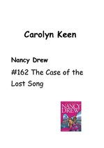 Summaries, Notes 'Book Review Carolyn Keen "The Case of the Lost Song"', 1.