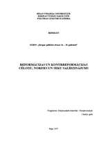 Research Papers 'Reformācijas un kontrreformācijas cēloņu, norises un seku salīdzinājums', 1.