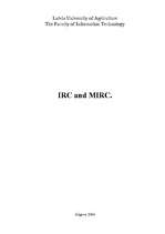 Research Papers 'IRC and mIRC', 1.
