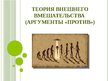 Presentations 'Теория внешнего вмешательства (аргументы «против»)', 1.