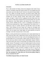 Essays 'Travel as a way to learn about the world', 1.