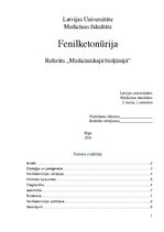 Summaries, Notes 'Fenilketonūrija', 1.