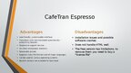 Presentations 'Comparison of Linguee (DeepL), CafeTran Espresso and OmegaT', 4.