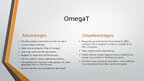 Presentations 'Comparison of Linguee (DeepL), CafeTran Espresso and OmegaT', 6.