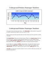 Samples 'Numbers of London underground station passengers - graph description', 1.