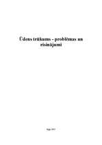 Essays 'Ūdens trūkums - problēmas un risinājumi', 1.
