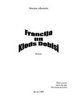 Research Papers 'Francija un Klods Debisi', 1.
