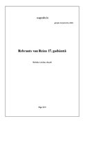 Research Papers 'Rembrants van Reins, 17.gadsimts', 1.