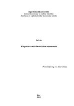 Research Papers 'Korporatīvā sociālā atbildība uzņēmumos', 1.