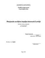 Research Papers 'Norēķinu veidi un iespējas internetā Latvijā', 1.