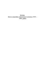 Research Papers 'Krievu minoritātes raksturojums Latvijā no 1919.-1940.gadam', 1.