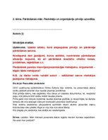 Summaries, Notes 'Situācijas analīze pārdošanas oganizācijā un vadībā', 1.