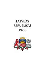Summaries, Notes 'Latvijas Republikas pase', 1.