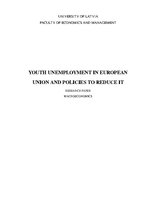 Research Papers 'Youth Unemployment in EU and Policies to Reduce It', 1.